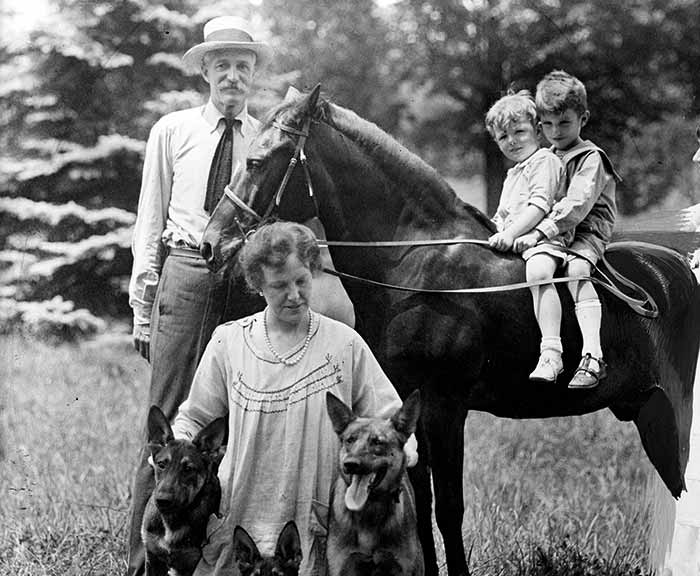 grey-towers-national-historic-site-Gifford-and-Cornelia-Bryce-Pinchot,-with-son-Gifford-Bryce-Pinchot