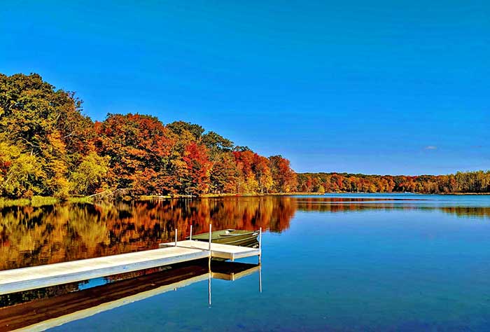 heidi's lodge in pocono lake pine lake boat dock