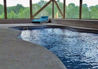 Hilltop Farmhouse indoor pool