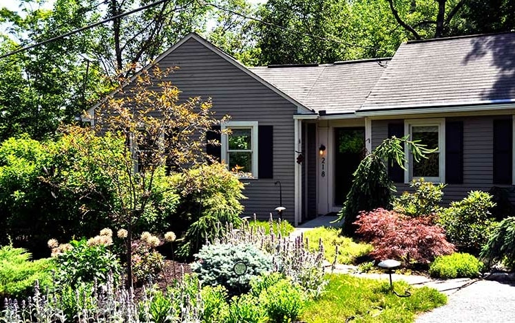 house at high falls exterior front and garden