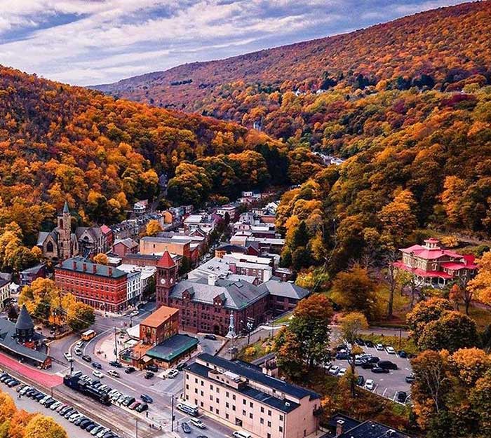 jim thorpe aerial view