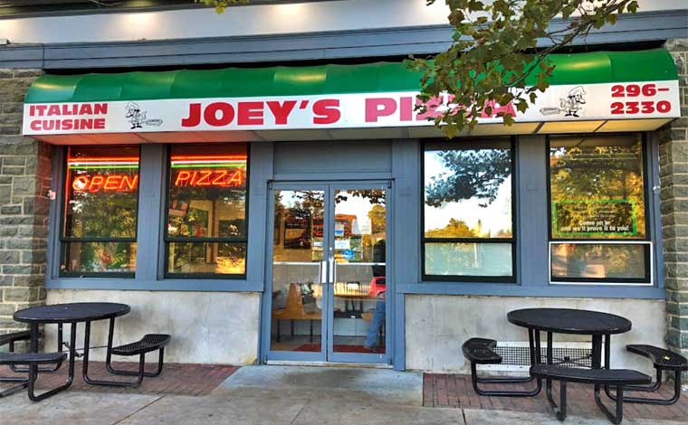 joey's pizza exterior street