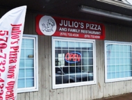 julios pizza exterior windows