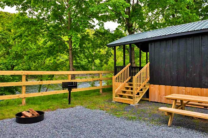 kittatinny campgrounds barryville riverfront cabin