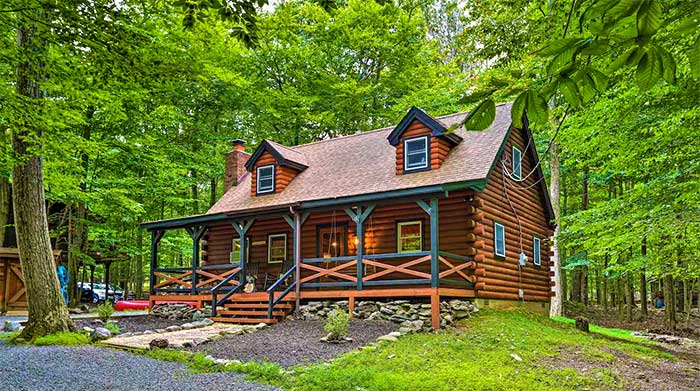 locust lake village log cabin