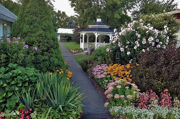 lukan's farm resort garden around pavilion