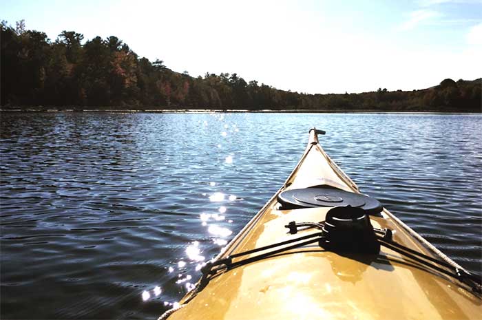 yellow kayak