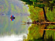 Mauch Chunk Lake Park couple boating