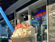 charcoal and pop rocks coffee frappe