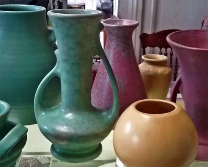 vintage american pottery vases