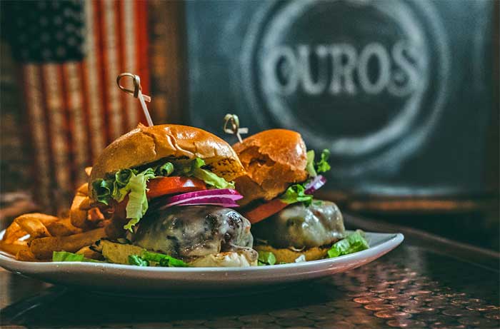ouros plate of sliders