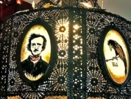 poe and raven gallery hanging lamp