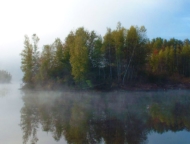 prompton-state-park mist on the lake