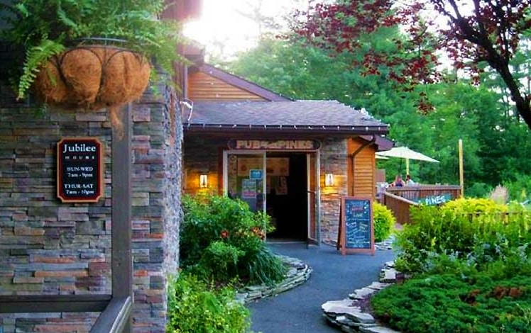 pub in the pines entrance door