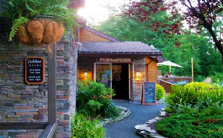 pub in the pines entrance door