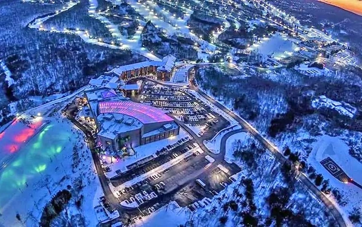 ski camelback mountain aerial view