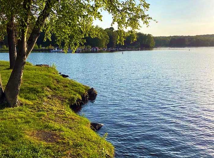 soja lake house view of lake