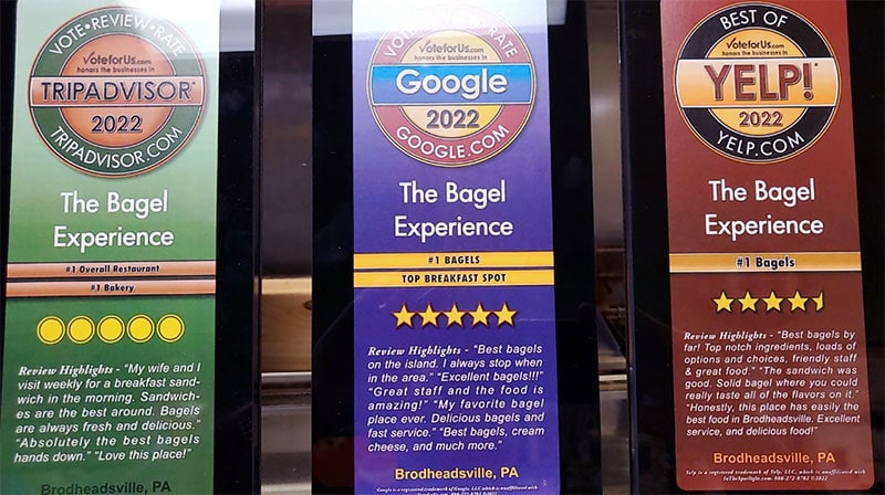 the bagel experience awards