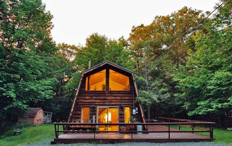 little lake barn a-frame exterior