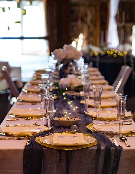 ice house event barn wedding tabletop