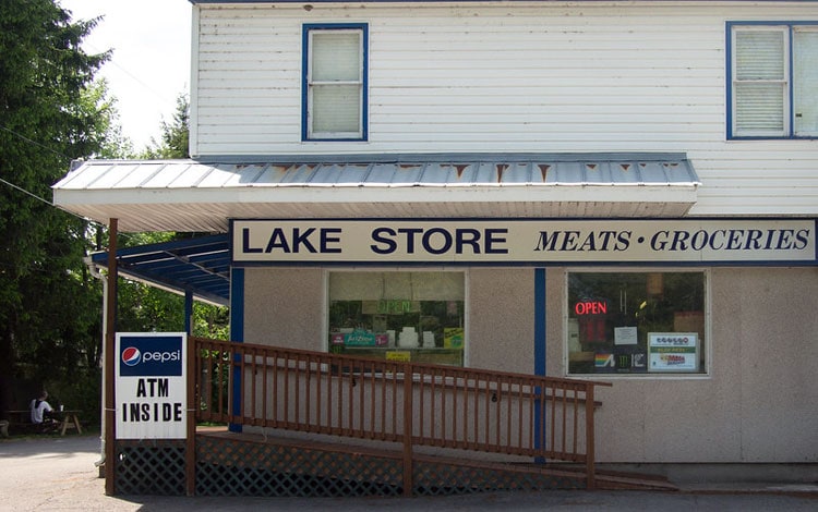 the lake store promised land exterior store