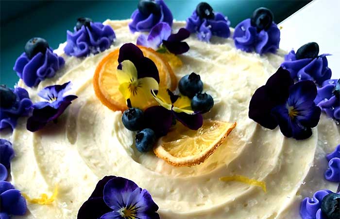 the laundrette blueberry lemon cake