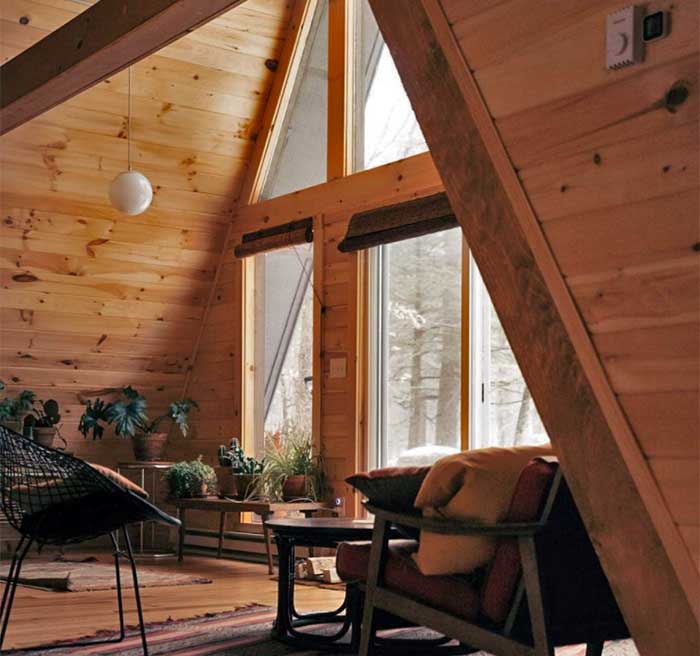 the little a cabin living room