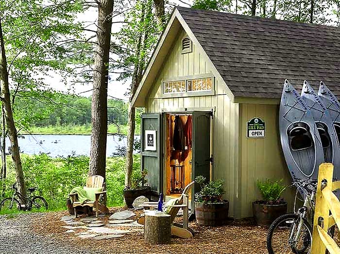 lakeside boathouse