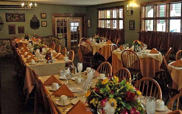 inside of dining room