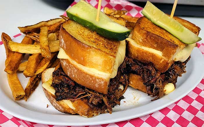 the stone house brisket sandwich