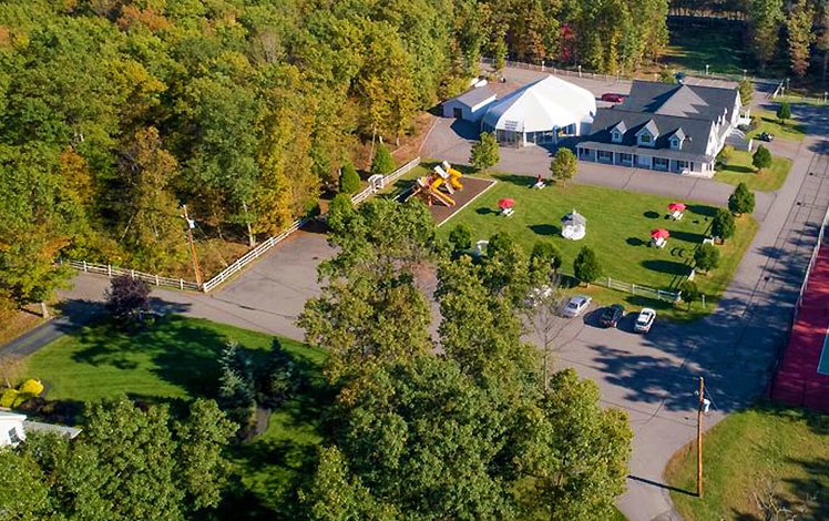 the village at pocono aerial view