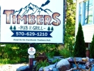 timbers pub and grill exterior sign