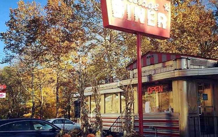 village diner milford exterior in autumn