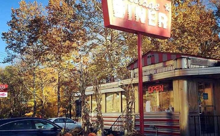 village diner milford exterior in autumn