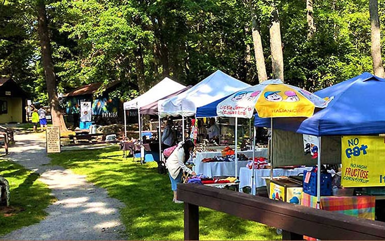 wally lake fest food vendors umbrellas