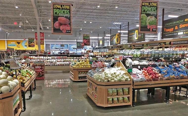 grocery store produce area