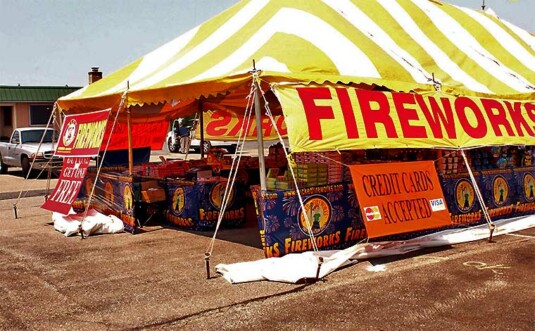 wicked fireworks tent