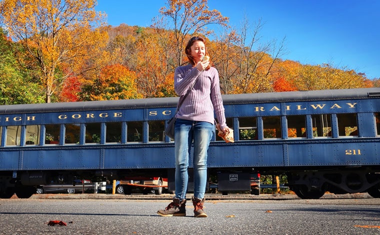 woods-ice-cream-jim-thorpe-having-a-cone-at-the-train